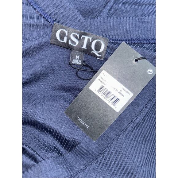 NWT GSTQ Ribbed Stretch Long Sleeve Full Button Henley Dress Size M - Picture 11 of 13